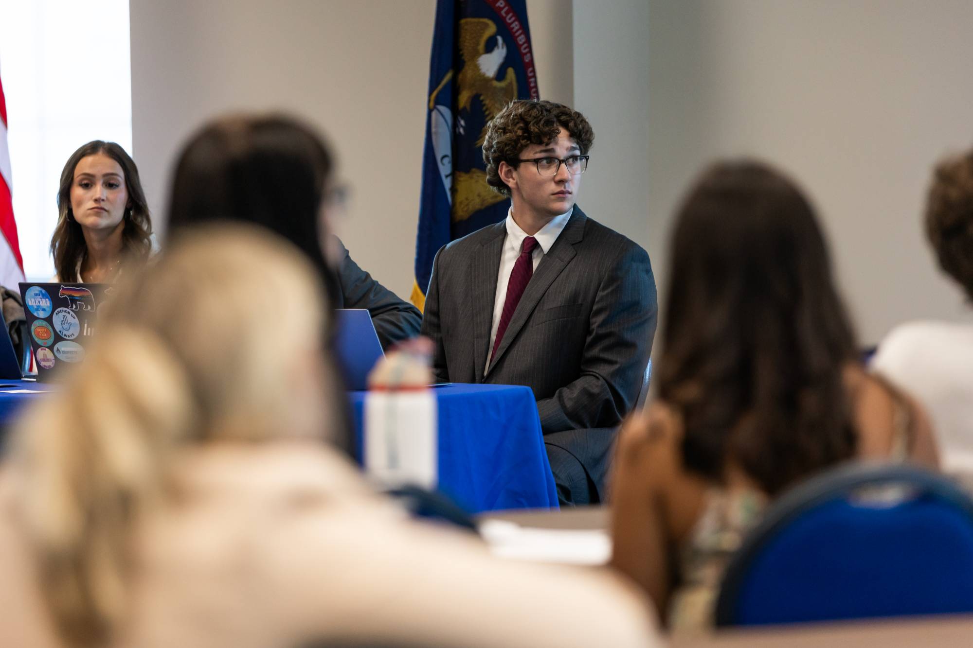 Chief-of-Staff Jackson during a General Assembly meeting.